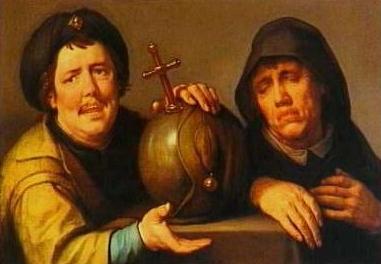 Cornelisz van Haarlem Heraclitus and Democritus